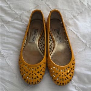 Jimmy Choo Laser cut flats